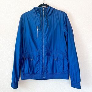 Bonfire Snowboarding Co Women's Blue Full Zip Hooded Jacket Size Medium